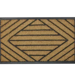 Doormats-Kirkland's Home Brown And Black Diamond Coir Doormat Brown/Black