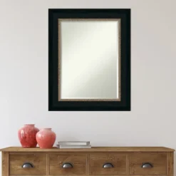 Decorative Mirrors-Kirkland's Home Brown And Bronze Scalloped Edge Frame Mirror