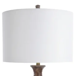 Table Lamps-Kirkland's Home Brown And Gold Gourd Table Lamp White
