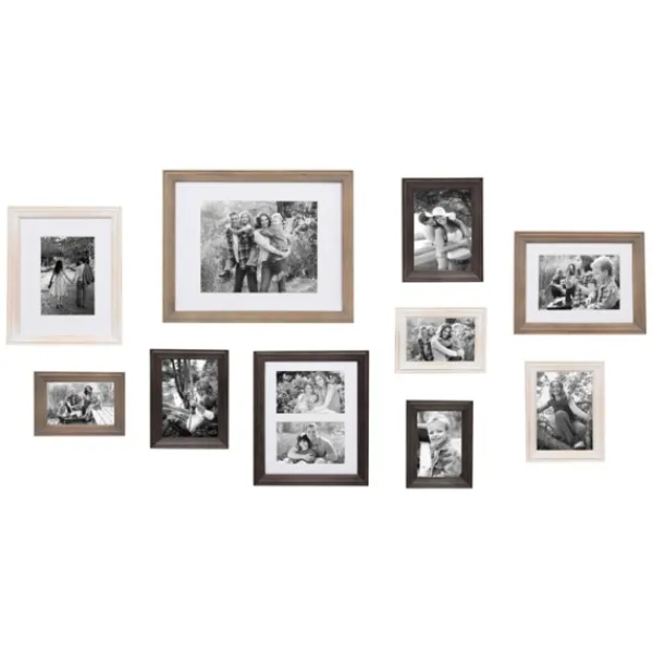Gallery Wall Frames-Kirkland's Home Brown And Gray 10-Pc. Gallery Wall Frame Set