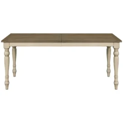 Dining Tables-Kirkland's Home Brown And Ivory Martha Stewart Dining Table Brown/Ivory