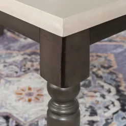 Dining Tables-Kirkland's Home Brown And White Traditional Dining Table Brown/White