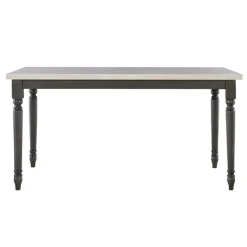 Dining Tables-Kirkland's Home Brown And White Traditional Dining Table Brown/White
