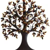 Wall Plaques-Kirkland's Home Brown Autumn Tree Metal Wall Plaque Brown/Orange