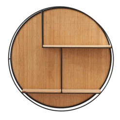 Shelves-Kirkland's Home Brown Bamboo Modern Wall Shelf