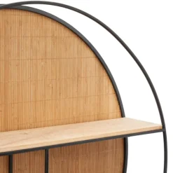 Shelves-Kirkland's Home Brown Bamboo Modern Wall Shelf