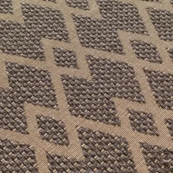 Outdoor Rugs-Kirkland's Home Brown Diamond Chevron Outdoor Area Rug, 7X9 Brown/Tan