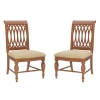 Dining Chairs-Kirkland's Home Brown Hollywood Regency Dining Chairs, Set Of 2 Tan