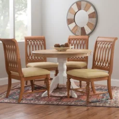 Dining Chairs-Kirkland's Home Brown Hollywood Regency Dining Chairs, Set Of 2 Tan