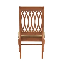 Dining Chairs-Kirkland's Home Brown Hollywood Regency Dining Chairs, Set Of 2 Tan