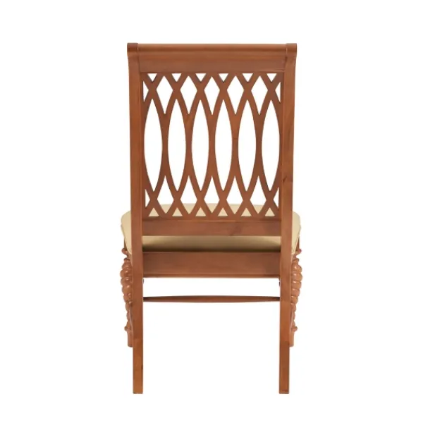 Dining Chairs-Kirkland's Home Brown Hollywood Regency Dining Chairs, Set Of 2 Tan