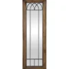 Decorative Mirrors-Kirkland's Home Brown Larissa Arched Window Leaning Mirror