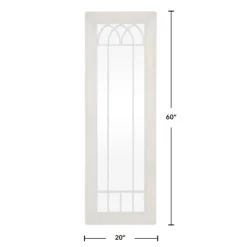 Decorative Mirrors-Kirkland's Home Brown Larissa Arched Window Leaning Mirror