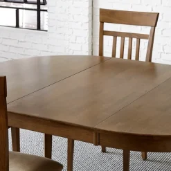 Dining Tables-Kirkland's Home Brown Leaf Wooden Dining Table
