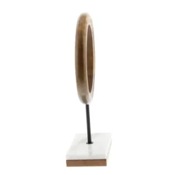 Statues & Figurines-Kirkland's Home Brown Mango Wood Abstract Sculpture Brown/Black/White