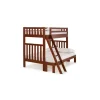 Beds & Headboards-Kirkland's Home Brown Pine Wood Detachable Full And Twin Bunk Bed