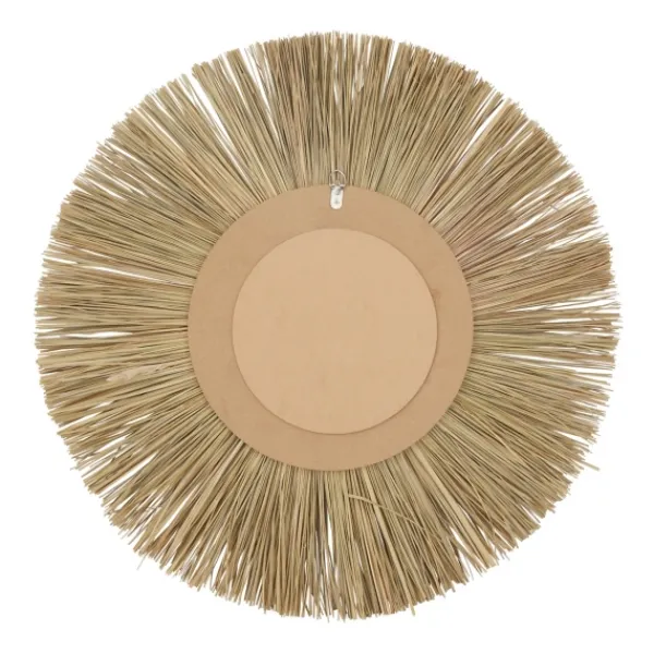 Decorative Mirrors-Kirkland's Home Brown Reed And Wood Wall Mirror