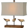 Table Lamps-Kirkland's Home Brown Resin Birds Rec Gle Table Lamp Tan