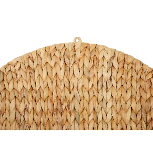 Shelves-Kirkland's Home Brown Sea Grass Woven Round Wall Shelf