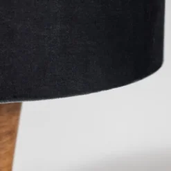 Table Lamps-Kirkland's Home Brown Tapered Base Velvet Shade Table Lamp Gray