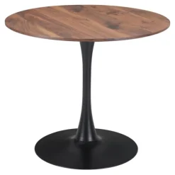 Dining Tables-Kirkland's Home Brown Wood And Black Metal Bistro Dining Table