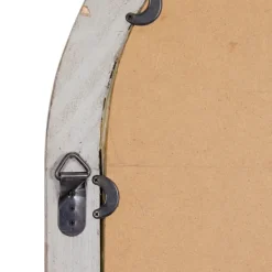 Decorative Mirrors-Kirkland's Home Brown Wood And Glass Arched Windowpane Mirror