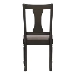 Dining Chairs-Kirkland's Home Brown Wood Upholstered Dining Chairs, Set Of 2 Brown/Gray
