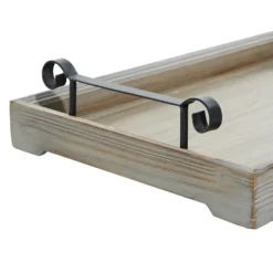 Decorative Trays-Kirkland's Home Brushed Distressed 2-Pc. Decorative Tray Set Gray