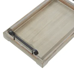 Decorative Trays-Kirkland's Home Brushed Distressed 2-Pc. Decorative Tray Set Gray