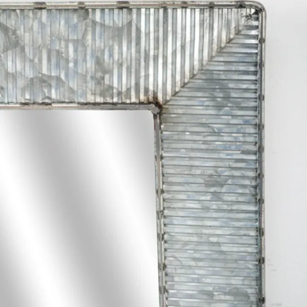 Decorative Mirrors-Kirkland's Home Brushed Galvanized Wall Mirror, 22X22 In.