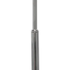 Floor Lamps-Kirkland's Home Brushed Nickel Arched Stem Floor Lamp White