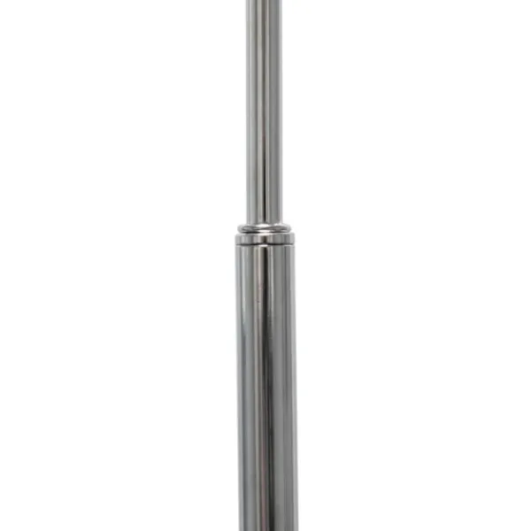 Floor Lamps-Kirkland's Home Brushed Nickel Arched Stem Floor Lamp White