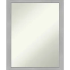 Framed Mirrors-Kirkland's Home Brushed Nickel Modern Decorative Framed Mirror