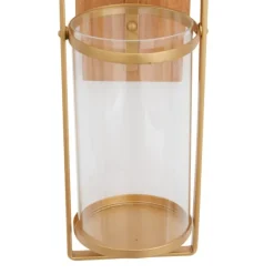 Sconces-Kirkland's Home Brushed Poplar Wood Sconce Gold
