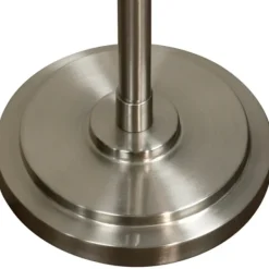 Floor Lamps-Kirkland's Home Brushed Steel Adjustable Swing Arm Floor Lamp Tan