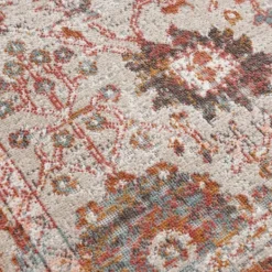 Outdoor Rugs-Kirkland's Home Budding Bohemian Indoor/Outdoor Area Rug, 5X8 Red/Ivory