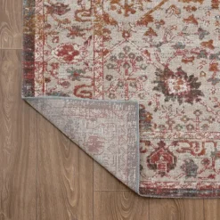 Outdoor Rugs-Kirkland's Home Budding Bohemian Indoor\Outdoor Area Rug, 8X10 Red/Ivory