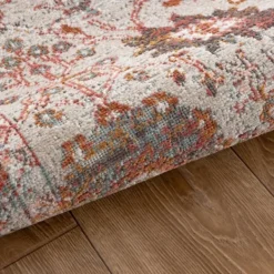Outdoor Rugs-Kirkland's Home Budding Bohemian Indoor\Outdoor Area Rug, 8X10 Red/Ivory