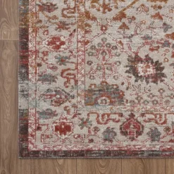 Outdoor Rugs-Kirkland's Home Budding Bohemian Indoor\Outdoor Area Rug, 8X10 Red/Ivory