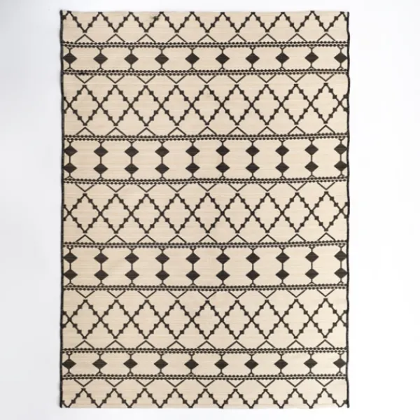 Outdoor Rugs-Kirkland's Home Buffalo Check Reversible Outdoor Area Rug, 6X9 Ivory/Black