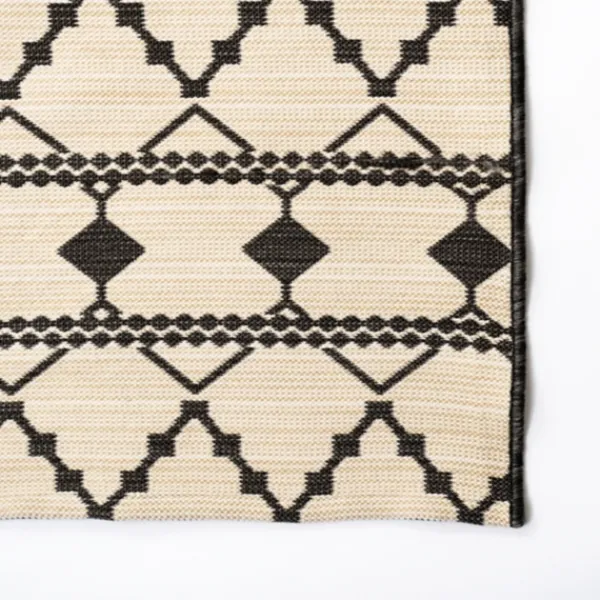 Outdoor Rugs-Kirkland's Home Buffalo Check Reversible Outdoor Area Rug, 6X9 Ivory/Black