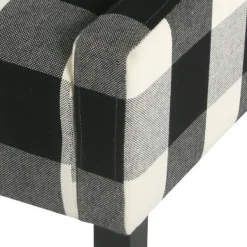 Accent Chairs-Kirkland's Home Buffalo Check Swoop Accent Chair Black