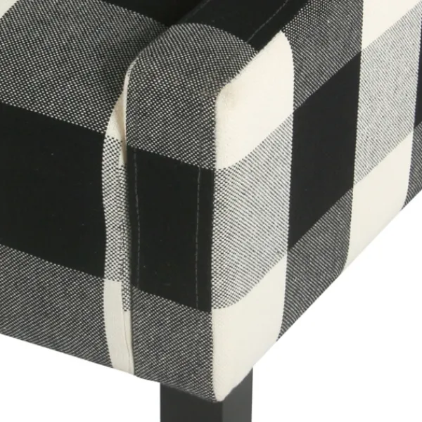 Accent Chairs-Kirkland's Home Buffalo Check Swoop Accent Chair Black