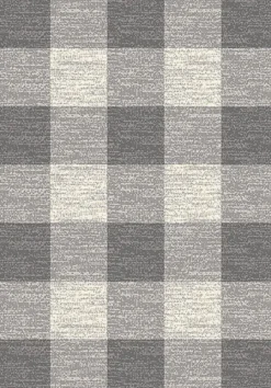 Outdoor Rugs-Kirkland's Home Buffalo Plaid Indoor/Outdoor Area Rug, 7X9 Gray