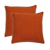 Pillows-Kirkland's Home Burnt Chunky Weave Pillows, Set Of 2 Orange