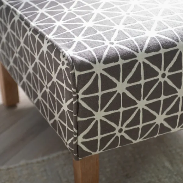 Accent Chairs-Kirkland's Home Burst Patterned Slipper Accent Chair Gray