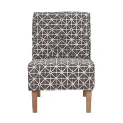 Accent Chairs-Kirkland's Home Burst Patterned Slipper Accent Chair Gray