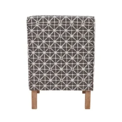 Accent Chairs-Kirkland's Home Burst Patterned Slipper Accent Chair Gray
