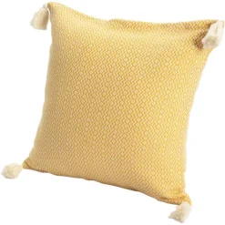 Pillows-Kirkland's Home Buttercup Chevron Organic Cotton Throw Pillow Yellow