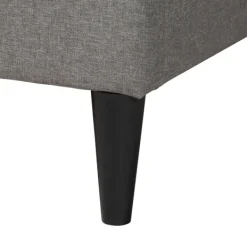 Beds & Headboards-Kirkland's Home Button Tufted Headboard Full Platform Bed Gray